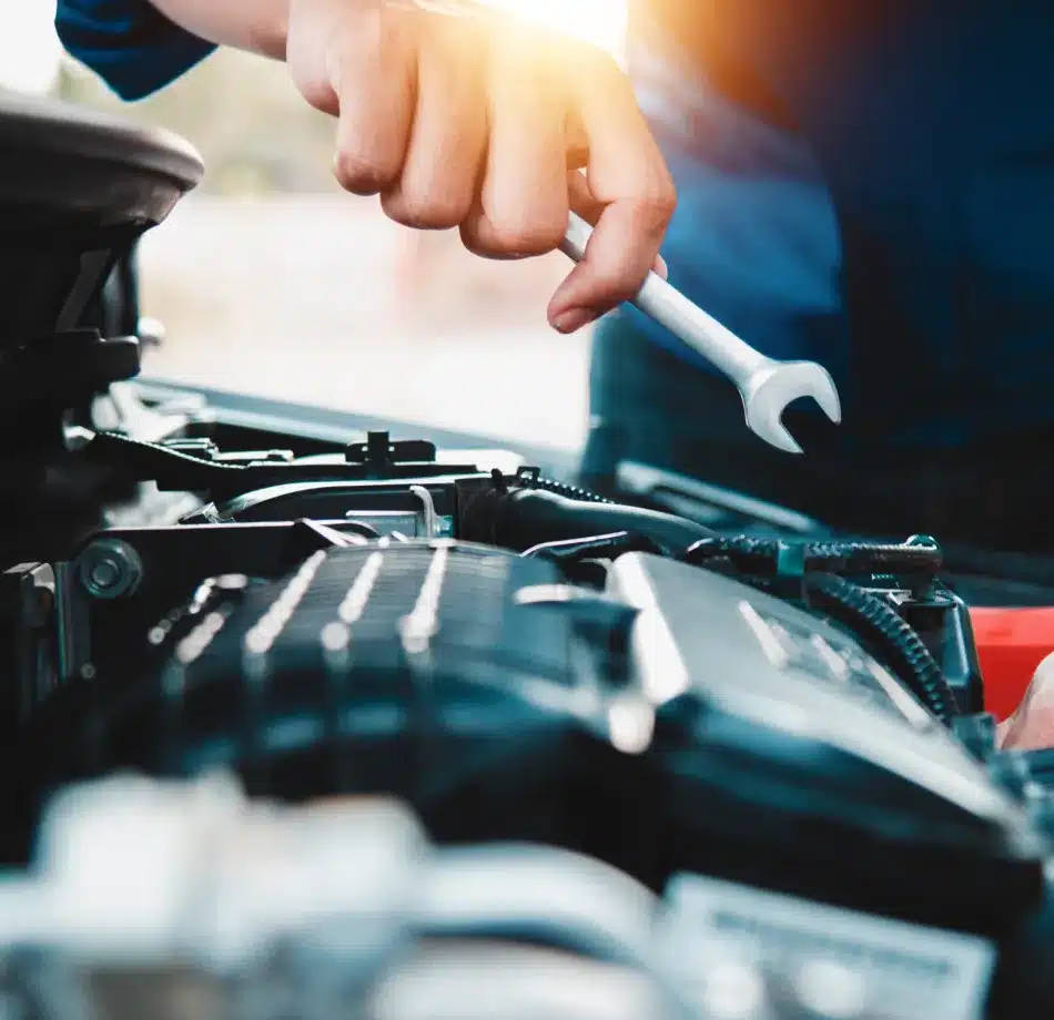 rusted Glen Rock, PA auto repair shop β Cain and Sonsβ Automotive technician working on a customerβs vehicle